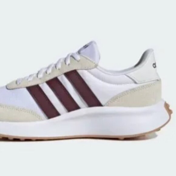NWT Adidas Run 70s Sneakers White Maroon | Men’s US 9 - Picture 4 of 10